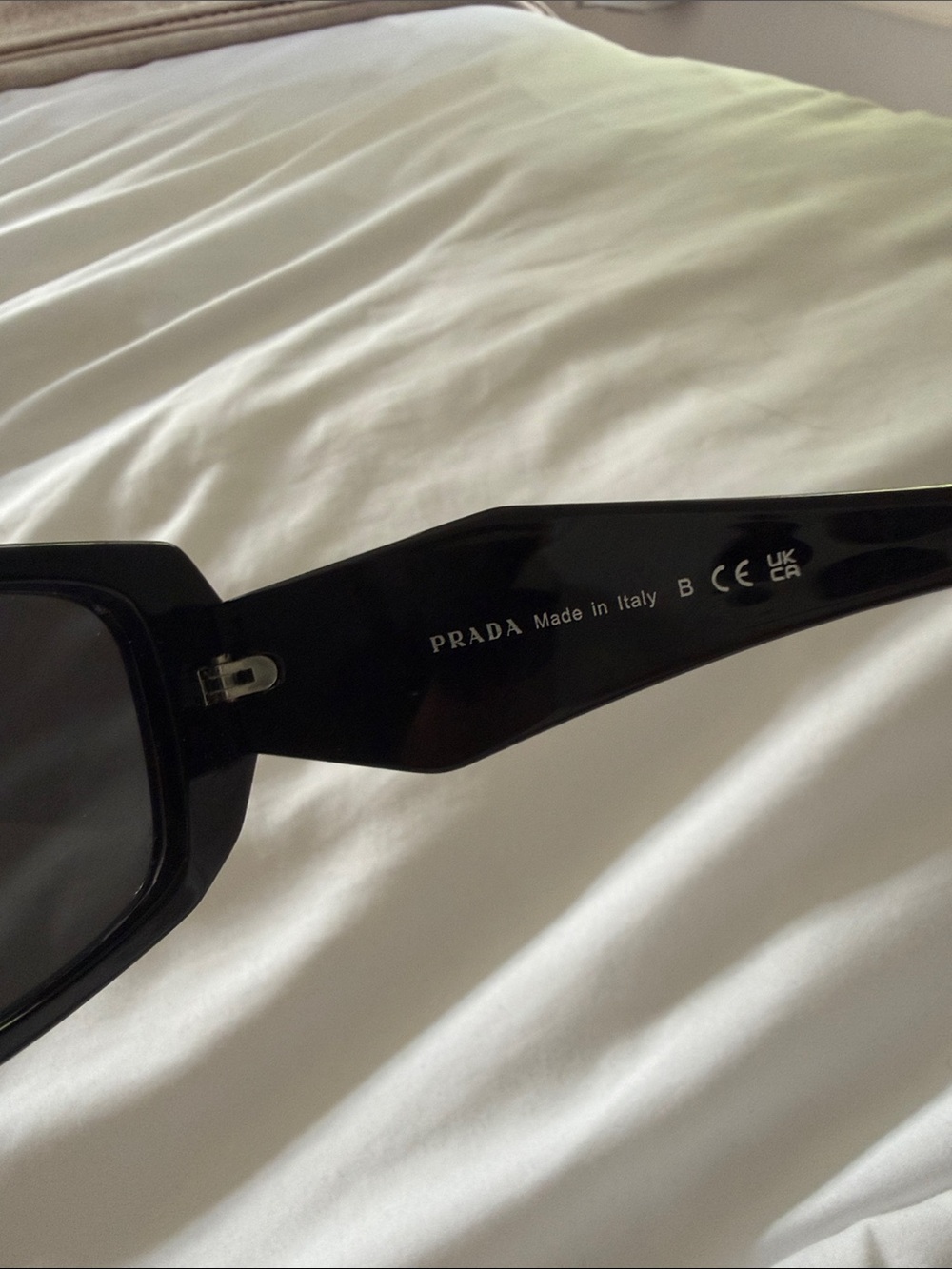Prada Black Oversized Logo Sunglasses - Picture 4 of 8